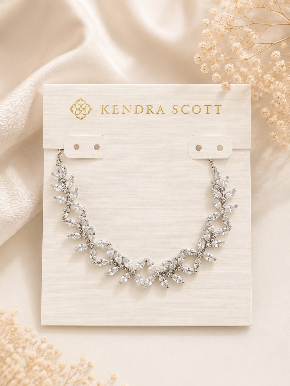 Kendra Scott Rosalie Silver Tennis Bracelet in White CZ - Picture 6 of 6